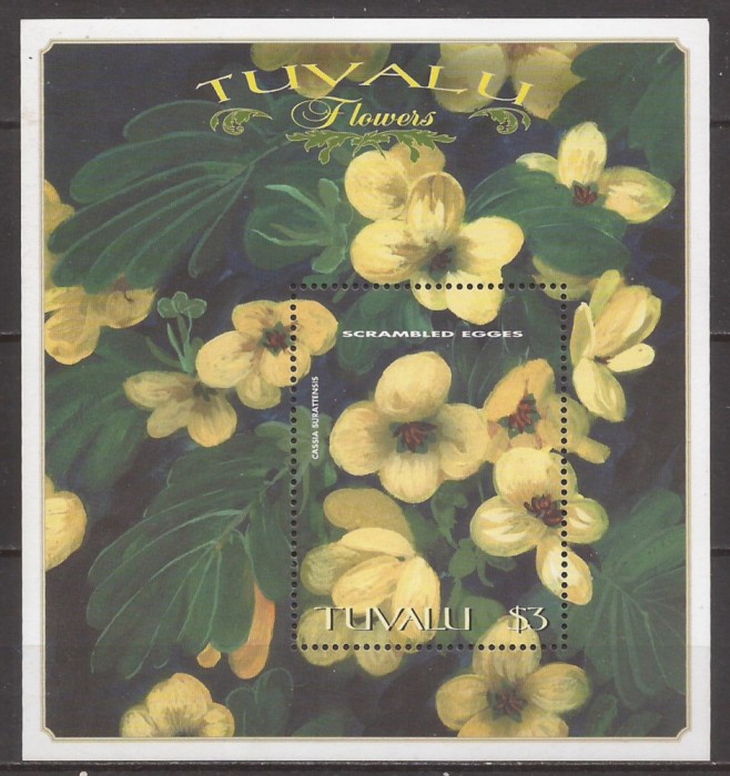 TUVALU FLORA ( colita dantelata ) MNH