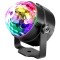 Proiector Disco LED, RGB, Senzori de Sunet, 7 Moduri de iluminare, 9 x 8,5 cm