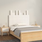 Cumpara ieftin Tăblie de pat pentru perete, alb, 95,5x3x80 cm, lemn masiv pin