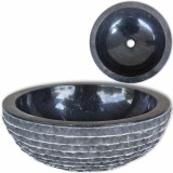 Cumpara ieftin Chiuveta, negru, 40 cm, marmura