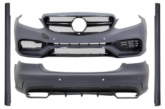 Kit Exterior Mercedes W212 E-Class Facelift (2013-up) E63 A-Design Negru Lucios Performance AutoTuning
