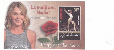 ROMANIA 2021 LA MULTI ANI NADIA Colita LP.2345a MNH** foto