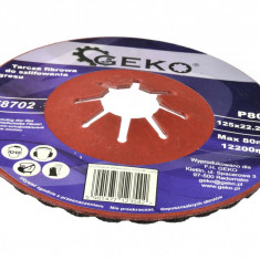 Disc slefuire 125mm P80, Geko G78702