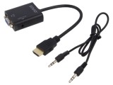 Convertor D-Sub 15pin la HDMI cu Jack 3.5mm