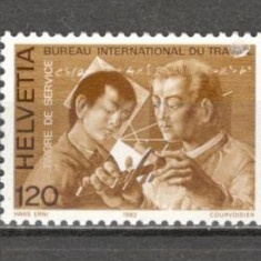 Elvetia.1983 Biroul International al Muncii-Oamenii si munca SH.153