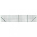 Cumpara ieftin Gard plasa de sarma cu bordura, verde, 1,8x10 m
