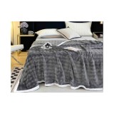 Cumpara ieftin Patura Cocolino Cu Bordura Alba - Gri Inchis - JOJ653