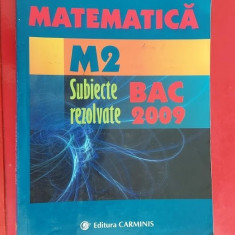 MATEMATICA M2 SUBIECTE REZOLVATE BACALAUREAT ION BUCUR POPESCU