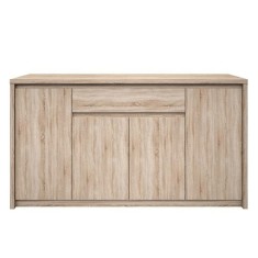 Comoda 4 usi 1 sertar din pal melaminat stejar sonoma Norty 168x40x92 cm