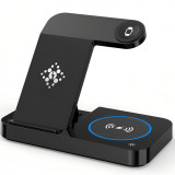Incarcator Wireless B18, statie incarcare 4 in 1, Qi Fast Charger 15W