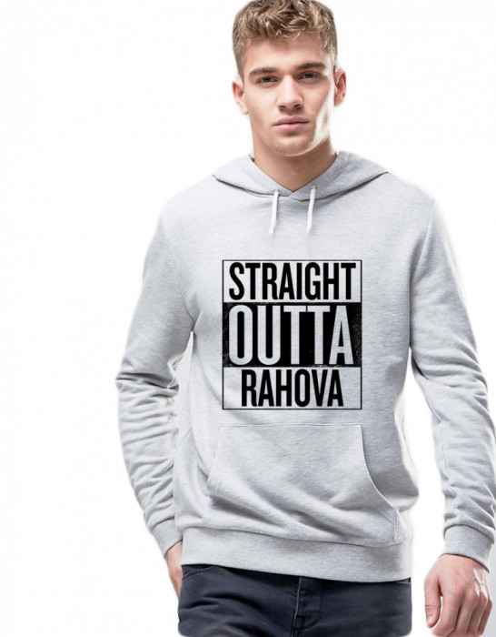 Hanorac Barbati Gri - Straight Outta Rahova - XL