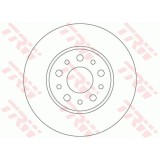 Set discuri frana spate TRW, Fiat 500L, 09.2012-, spate; puntea spate