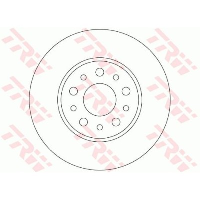 Set discuri frana spate TRW, Fiat 500L, 09.2012-, spate; puntea spate foto
