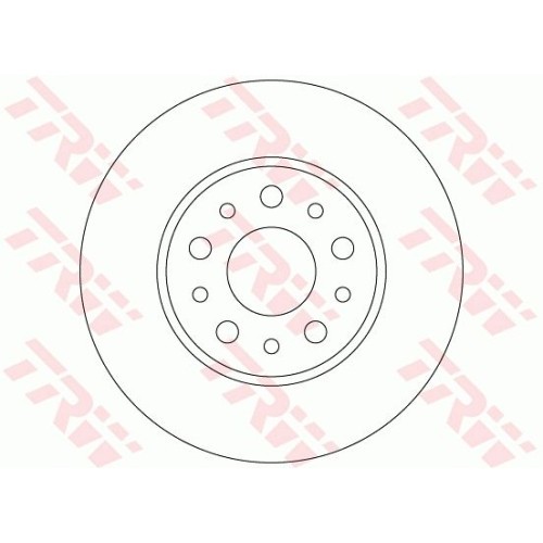 Set discuri frana spate TRW, Fiat 500L, 09.2012-, spate; puntea spate