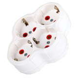 Cumpara ieftin Stecher Fetih, 4 posturi Schuko, romb