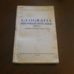 Geografia URSS , manual Cls. VIII , 1954