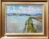 Ugo Flumiani: Portul Trieste, Ulei/Panza 50x65cm, Tablou cu Certificat Autenticitate, Arta Italiana