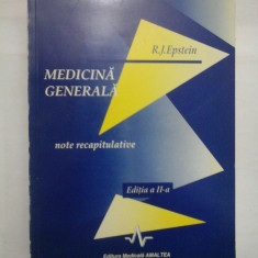 MEDICINA GENERALA - R. J. EPSTEIN