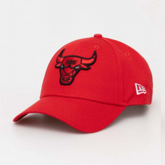 New Era șapcă de baseball din bumbac culoarea rosu, cu imprimeu, CHICAGO BULLS