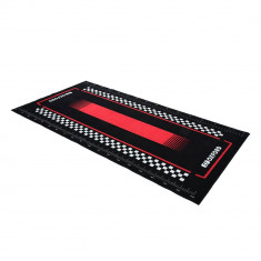 Covor Podea Moto Oxford Workshop Mat Pitlane Red, 200 x 100cm