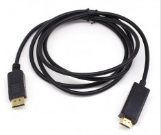 Cablu Displayport tata - HDMI tata 3m 1080p Well foto