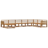 vidaXL Set de canapele de exterior 8 pcs natural Lemn Solid de Acacia 3382807