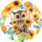 Sticker decorativ, Bufnita, Multicolor, 60 cm, 1281STK