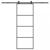 vidaXL Ușă glisantă cu set feronerie, 76x205 cm, sticlă ESG/aluminiu