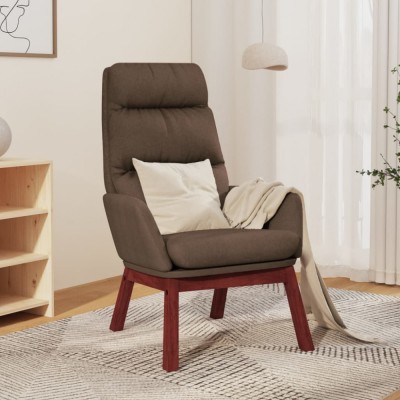 vidaXL Scaun de relaxare, gri taupe, material textil foto