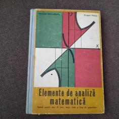 Elemente de analiza matematica – manual pentru clasa a XI-a -Nicolae Dinculeanu