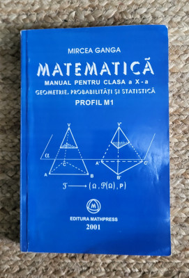 Mircea Ganga - Matematica Manual Pentru Clasa a X-a Profil M1 foto