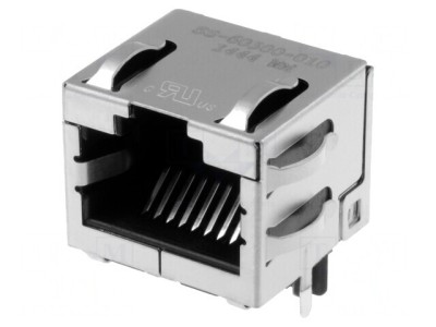 Soclu RJ45 8P8C Cat 6a Ecranat pentru PCB foto