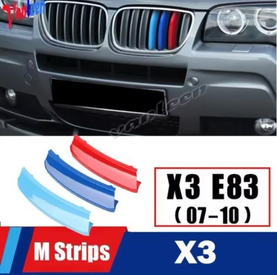 Set ornamente plastic grila fata compatibil BMW X3 2007 - 2010 E83 foto