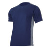 TRICOU BUMBAC MULTICOLOR / ALBASTRU-GRI - L