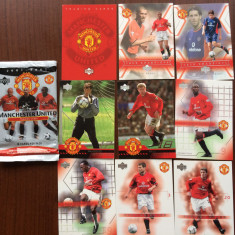 manchester united UK trading cards 2001-2002 lot 9 cartonase fotbalisti fotbal