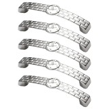 Cumpara ieftin Set 5 Manere pentru mobila, din metal, OZS-1164, lungime 114 mm, distanta gauri 96 mm, crom lucios