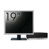 Pachet Calculator Second Hand HP ProDesk 600 G3 SFF, Intel Core i5-6500 3.20GHz, 8GB DDR4, 256GB SSD + Monitor 19&amp;quot; NewTechnology Media