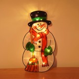 Decoratiune cu LED-uri de Craciun XQMMGO, PVC, multicolor, 13 x 25 cm