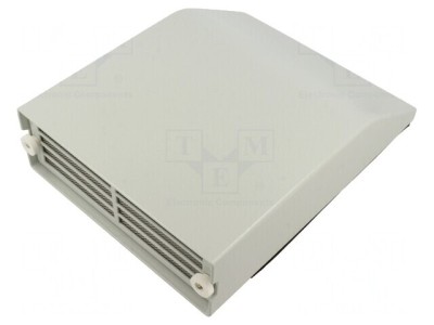 Protecție oțel 125x125mm IP55 RAL 7035 foto