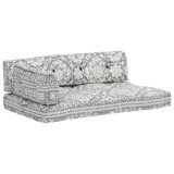 vidaXL Pernă pentru canapea din paleți, gri deschis, textil, petice 287725
