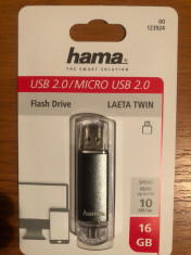 Memory Stick 16 GB Hama USB Micro USB foto