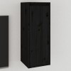 VidaXL Dulap de perete, negru, 30x30x80 cm, lemn masiv de pin