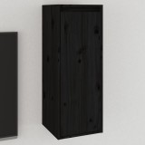 VidaXL Dulap de perete, negru, 30x30x80 cm, lemn masiv de pin