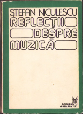 HST C3371 Reflecții despre muzică de Ștefan Panaitescu, 1980 foto