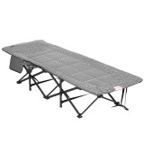 Outsunny Şezlong pliant de plajă cu buzunar lateral, suport pentru pahar și sac de transport, 68 x 190 x 48 cm, negru | Aosom Romania