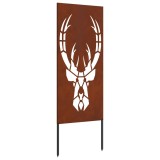 vidaXL Ecran de intimitate pentru grădină Ruginit 50 x 140 cm 876335