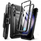 Husa si Clema Curea Supcase Unicorn Beetle Pro pentru Samsung Galaxy S24+ Plus Negru, Carcasa