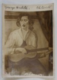 PICTOR GHEORGHE NICHITA ( 1899- 1969 ) , &#039; CHITARISTA &#039;, FOTOGRAFIE DUPA ORIGINAL , INTERBELICA