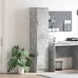 VidaXL Bufet Gri beton MDF cu laminate cu aspect de beton Standard Uși