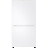 Side by Side LG GSBC40SWPE, No Frost, 664 l, Clasa E, Smart Diagnosis, Compresor Smart Inverter, Congelare rapida, Alb